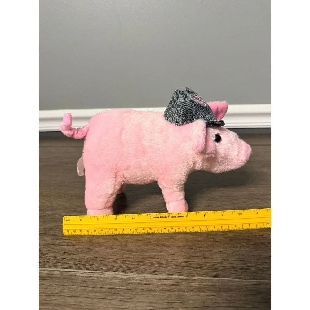Petsies Stars Pink Pig Snout Life Grey Hat Plush‎ Stuffed Animal Toy